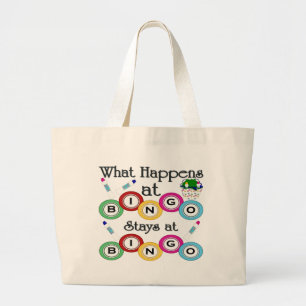 Wat er bij Bingo gebeurt Grote Tote Bag