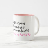 Wat er gebeurt bij de grootmakerij tweekleurige koffiemok (Voorkant rechts)