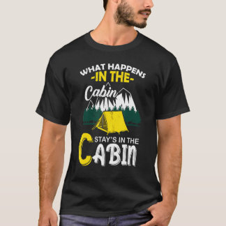 wat er gebeurt in de cabinestanden in de cabine -  t-shirt