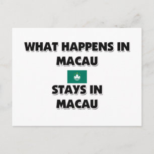 Wat er gebeurt in MACAU-landen daar Briefkaart