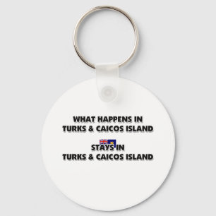 Wat er gebeurt in TURKS- en CAICOS-EILAND Sleutelhanger