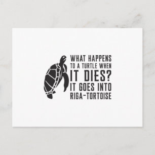 Wat er gebeurt met een Zee van de schildpadschildp Briefkaart