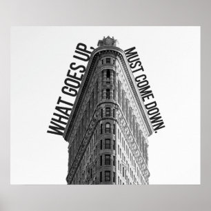 Wat er gebeurt, moet het Poster van de beurs omlaa