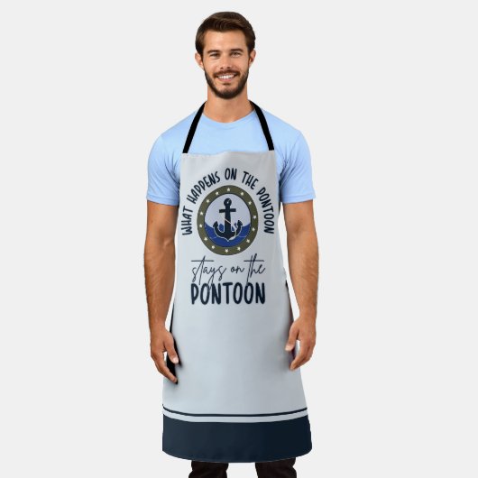 Wat er gebeurt op de ponton blijft op de ponton schort (Gedragen)