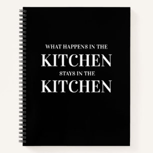 Wat er in de keuken gebeurt   Recipieboek Notitieboek