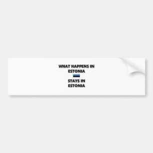 Wat er in ESTLAND Gebeurt Blijft Daar Bumpersticker