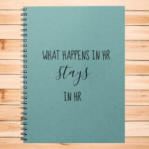 Wat er in HR Gebeurt Blijft in Human Resources Notitieboek