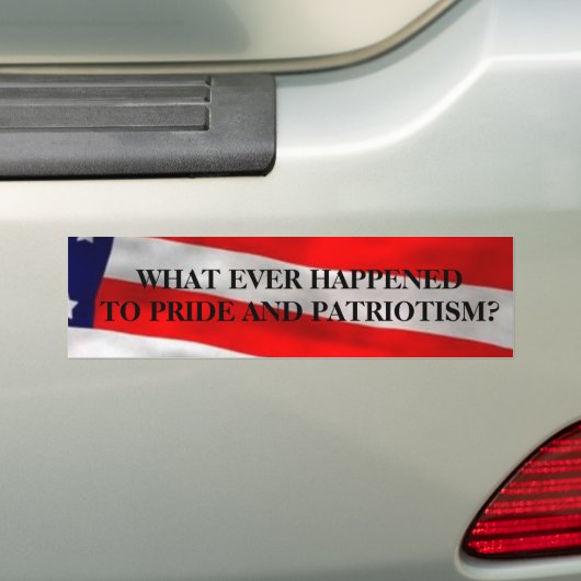 WAT ER OOIT GEBEURDE AAN PRIDE EN PAT... BUMPERSTICKER (Op auto)