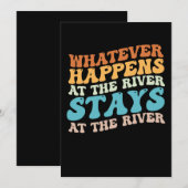 Wat er ook gebeurt aan de rivier blijft aan de riv kaart (Voorkant / Achterkant)