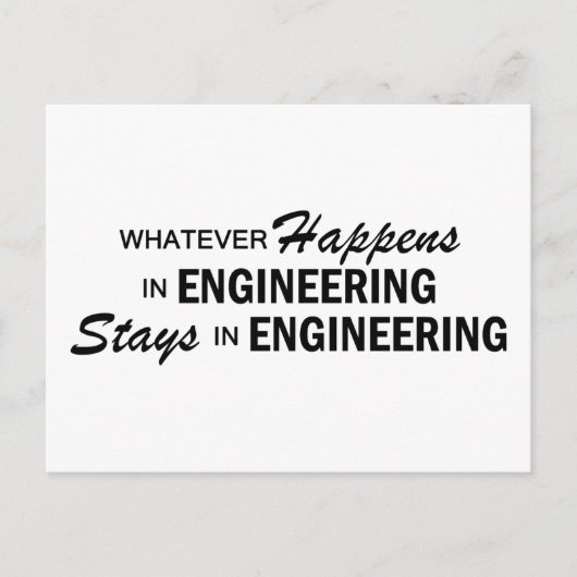 Wat er ook gebeurt - Engineering Briefkaart (Voorkant)