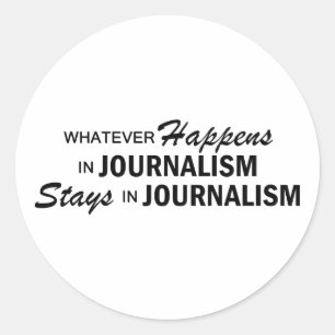 Wat er ook gebeurt - Journalistiek Ronde Sticker