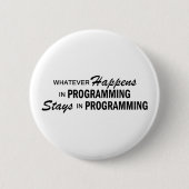 Wat er ook gebeurt - Programmering Ronde Button 5,7 Cm (Voorkant)