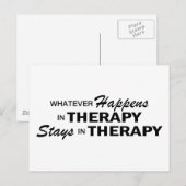 Wat er ook gebeurt - Therapie Briefkaart (Voorkant / Achterkant)