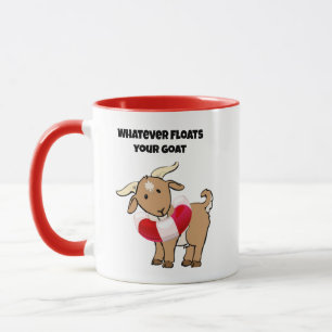Wat er ook op drijft, je Cartoon voor het behoud v Mok