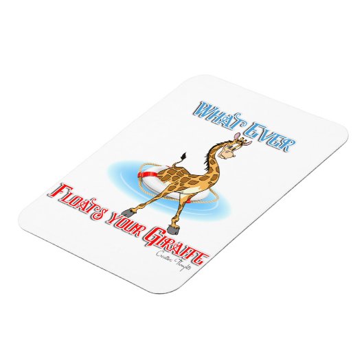 Wat er ook op drijft Uw Giraffe Magneet (Linkerzijde)