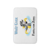 Wat er ook op drijft Uw Zebra 3 Badmat (Voorkant Verticaal)