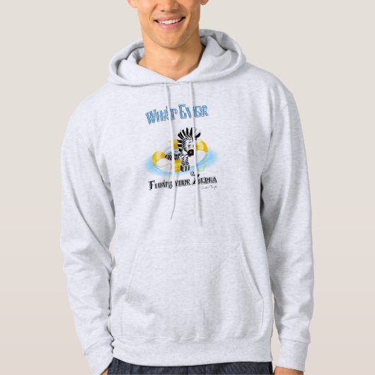Wat er ook op drijft Uw Zebra 3 Hoodie (Voorkant)