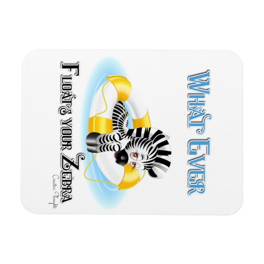 Wat er ook op drijft Uw Zebra 3 Magneet (Horizontaal)