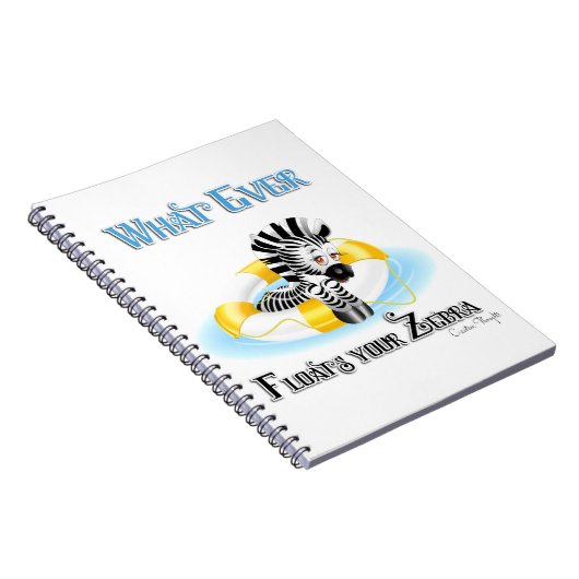 Wat er ook op drijft Uw Zebra 3 Notitieboek (Rechterzijde)