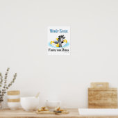 Wat er ook op drijft Uw Zebra 3 Poster (Keuken)