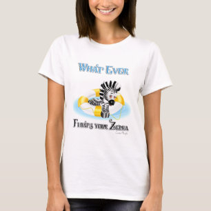 Wat er ook op drijft Uw Zebra 3 T-shirt