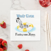 Wat er ook op drijft Uw Zebra 4 Servetten (Insitu)