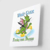 Wat er ook op drijft... vierkante klok (Hoek)