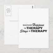 Wat er ook - Therapie gebeurt Briefkaart (Voorkant / Achterkant)