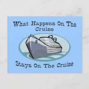 Wat er op de cruise gebeurt briefkaart