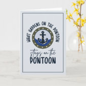 Wat er op de ponton gebeurt blijft op de ponton kaart (Gele Bloem)