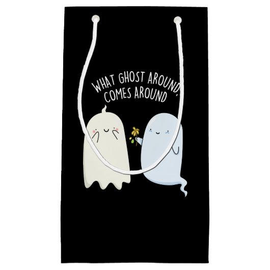 Wat er rond Ghost komt rond Halloween Pun Klein Cadeauzakje (Voorkant)