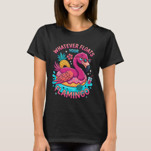 Wat floot uw flamingo grappig tropisch t-shirt