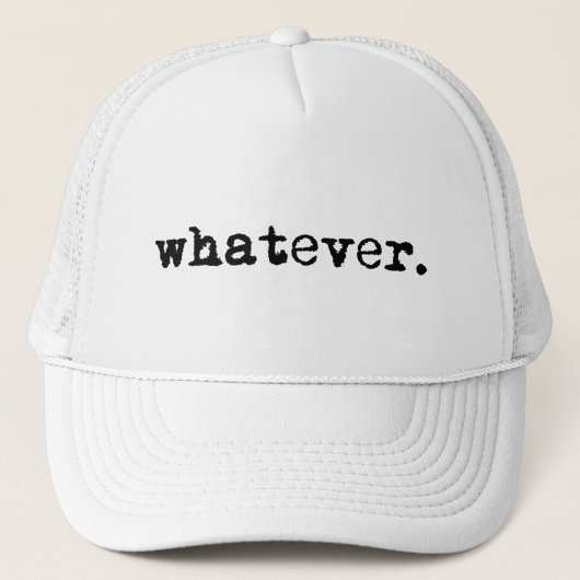 Wat Funny Sarcastic Gen X Slacker ook is Trucker Pet (Voorkant)