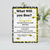 Wat ga je Baby shower uitnodigen Kaart (Staand voorkant)