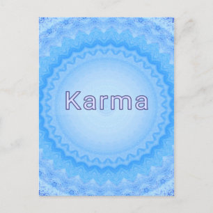 Wat gaat rond...Zachte pastel positief "Karma" Briefkaart