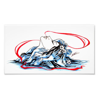 Wat gaf het water me? foto afdruk