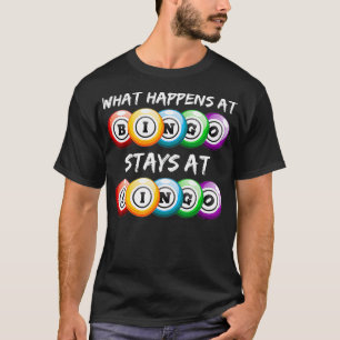 Wat gebeurt bij bingo stadia bij de grappige spele t-shirt