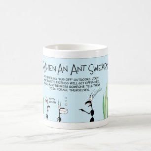 Wat gebeurt er als een mier zweet koffiemok