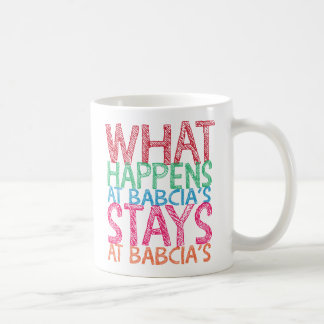 Wat gebeurt er bij Babcia's verblijven bij Babcia' Koffiemok