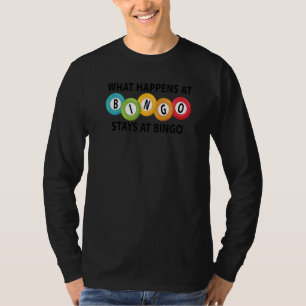 Wat gebeurt er bij bingo's bij bingo Lucky Bingo T-shirt