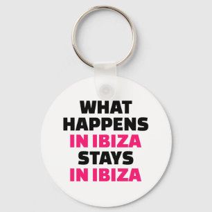 Wat gebeurt er bij Ibiza blijft Ibiza Sleutelhanger