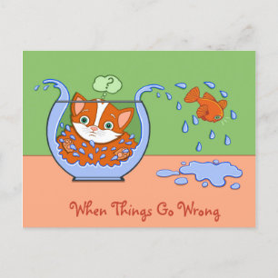 Wat gebeurt er? briefkaart