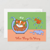 Wat gebeurt er? briefkaart (Voorkant / Achterkant)