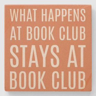 Wat gebeurt er in Book Club Stone Onderzetter