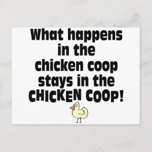 Wat gebeurt er in de Chicken Coop? Briefkaart
