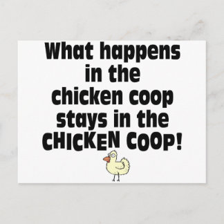 Wat gebeurt er in de Chicken Coop? Briefkaart