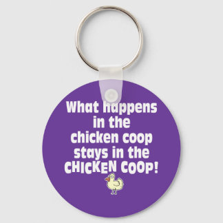 Wat gebeurt er in de Chicken Coop? Sleutelhanger