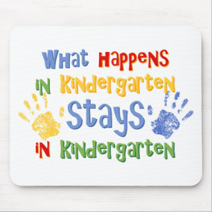 Wat gebeurt er in de Kindergarten? Muismat