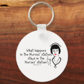 Wat gebeurt er in het verpleegstation? sleutelhanger (Voorkant)