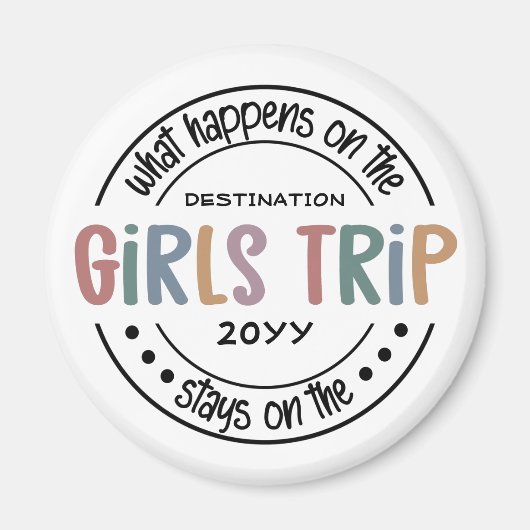 Wat gebeurt er met het Meisjesreisje Aangepaste Me Magneet (Voorkant)